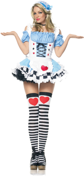 Leg Avenue Miss Wonderland Costume - Sexy Alice In Wonderland Costume (366x580)