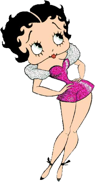 Betty Boop Wearing Pink Dress - Betty Boop (399x644)