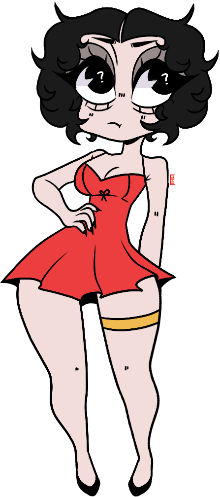 Flat Color Betty Boop By Organexe - Drawing (700x1050)