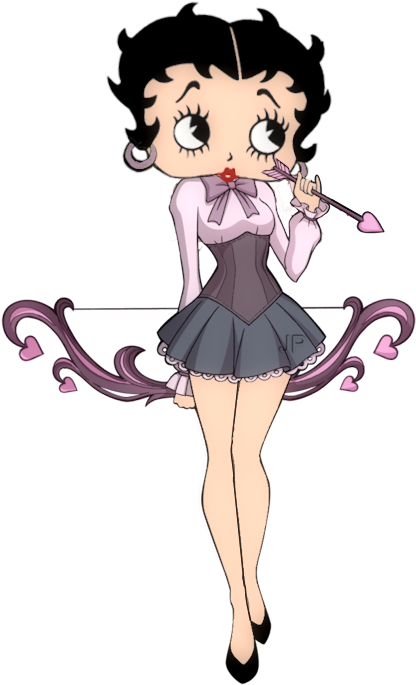 Betty Boop Vector Graphics, Cupid Arrow, Hearts, Valentine's - Betty Boop Vector (479x736)