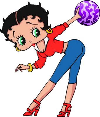 Please Take The Time To Sign My Guest Book - Bowling Betty Boop Embroidery Design (341x400)