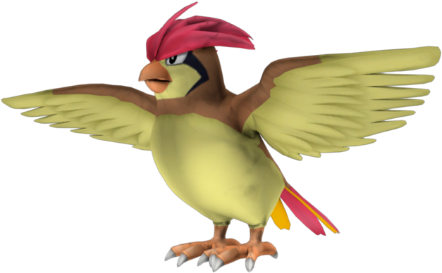 017 Pidgeotto By Bogeymankurt - 3d Flying Pokemon Png (900x450)