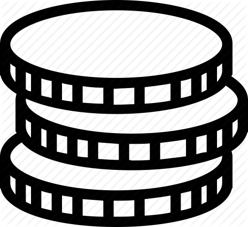 Money - Stack - Png - Coin Icon Png White (512x469)