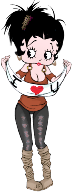 Betty Boop Wallpaper Wp440338 - Betty Boop Jpg (311x671)