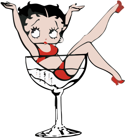 Stickers Autocollant Betty Boop - Birthday Wishes For 21th (600x600)