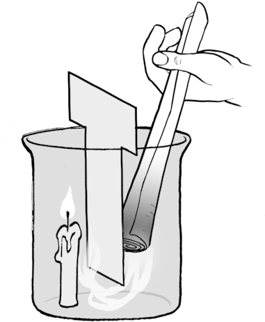 Observe What Happens To The Smoke - Convection Candle And Smoke (387x500)