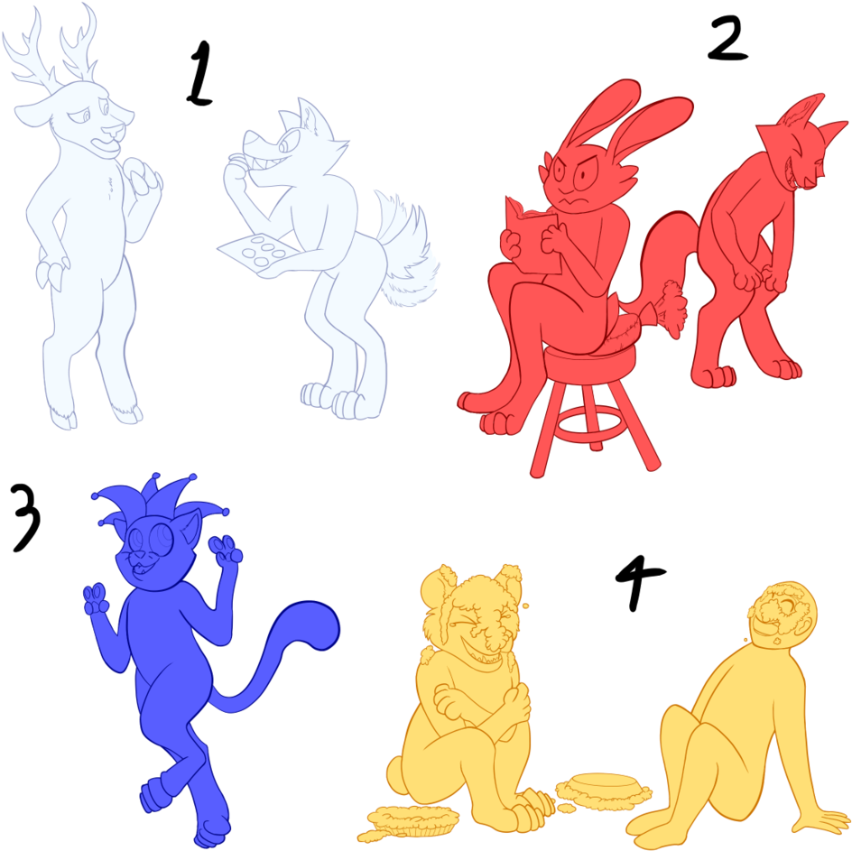 April Fools Day Ych By Amy-mist - Cartoon (1024x1024)
