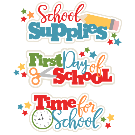 Cut Svg Files School Book Titles Clipart - Scrapbook No School Clipart Png (432x432)