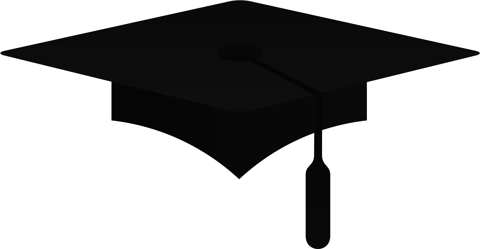 Graduation Cap Cliparts 16, Buy Clip Art - Mortar Board Clip Art (2000x1100)