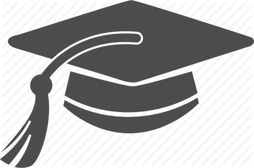 Graduation, Cap, Hat, Study, Degree Icon Free - Education Icon Vector Png (512x339)