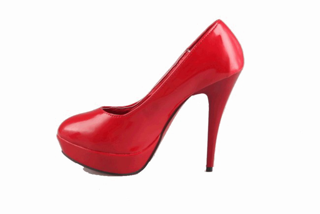 Red Heels Png Image Background - High Heels Transparent Background (650x435)