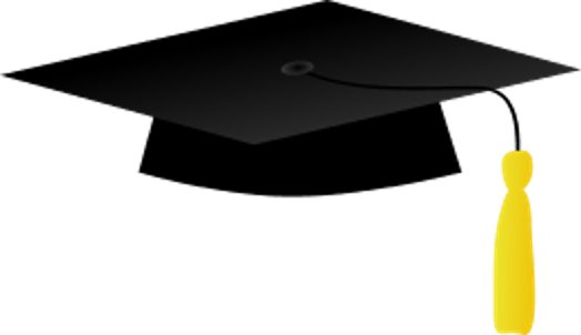 June - Graduation Cap Transparent Background (524x302)