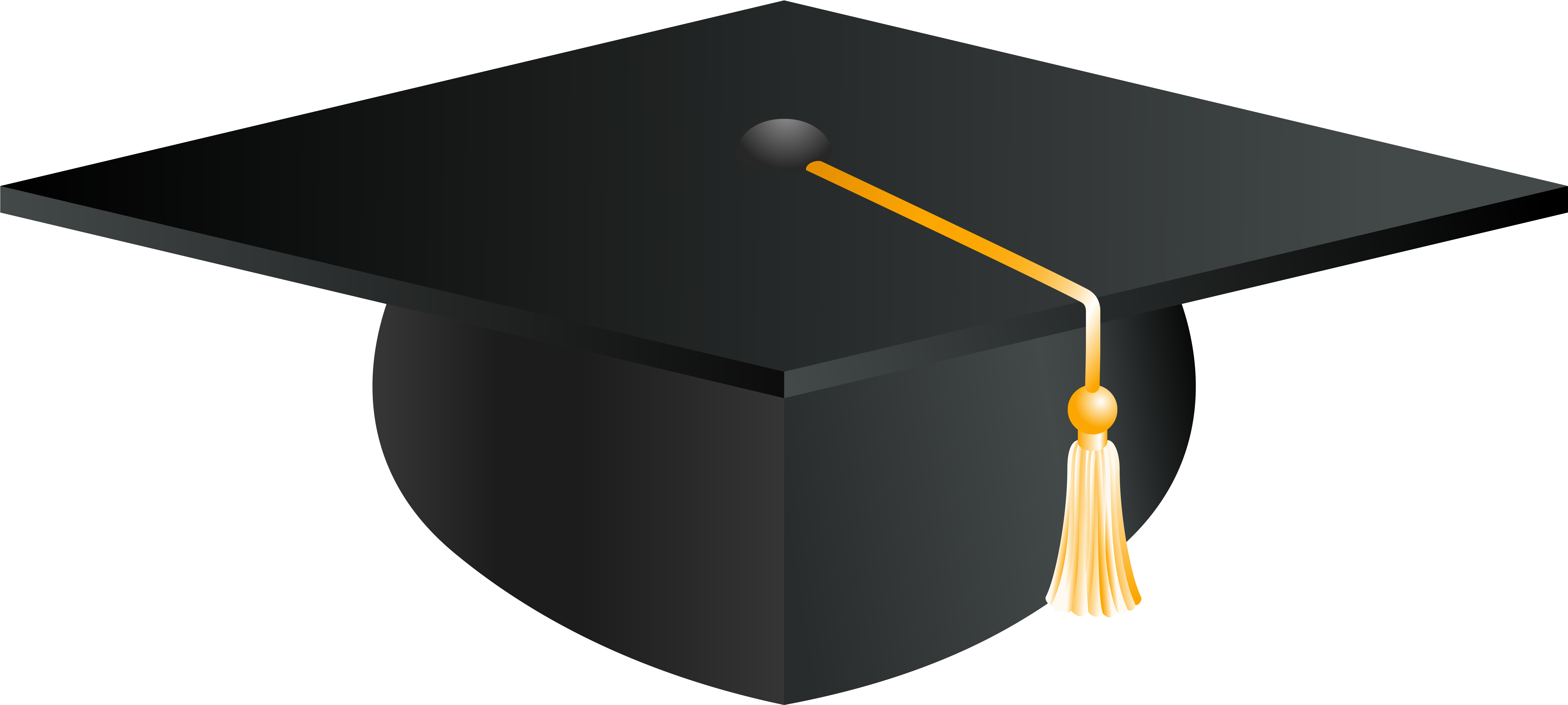 Graduation Cap Png Vector Clipart Image - Free Clipart Graduation Cap (6162x3011)