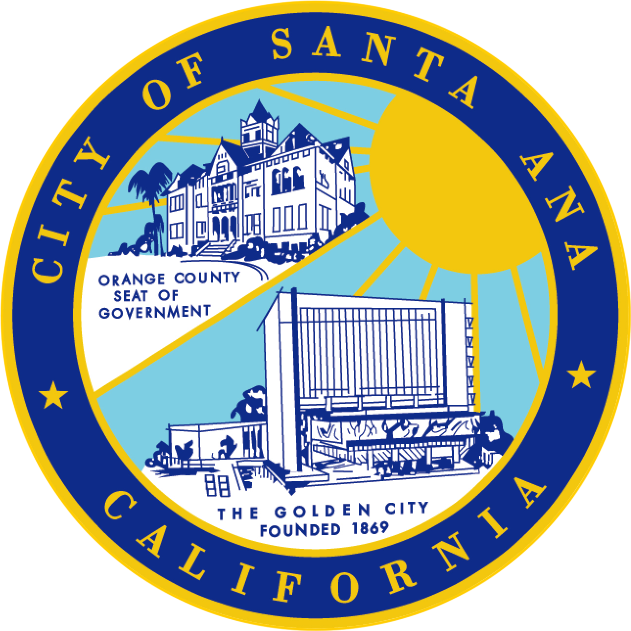Santa Ana City Logo - (1500x1500) Png Clipart Download