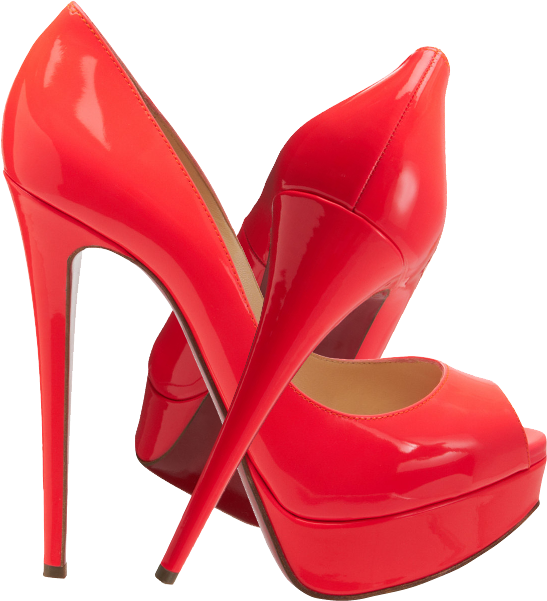 Red Platform Peep Toe Heels Sx3fvg - Sexy Heels Png (1184x1349)