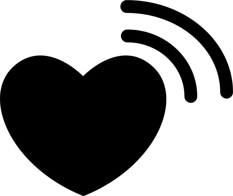 Connected Heart Symbol Comments - Heart Icon Png Black (980x822)