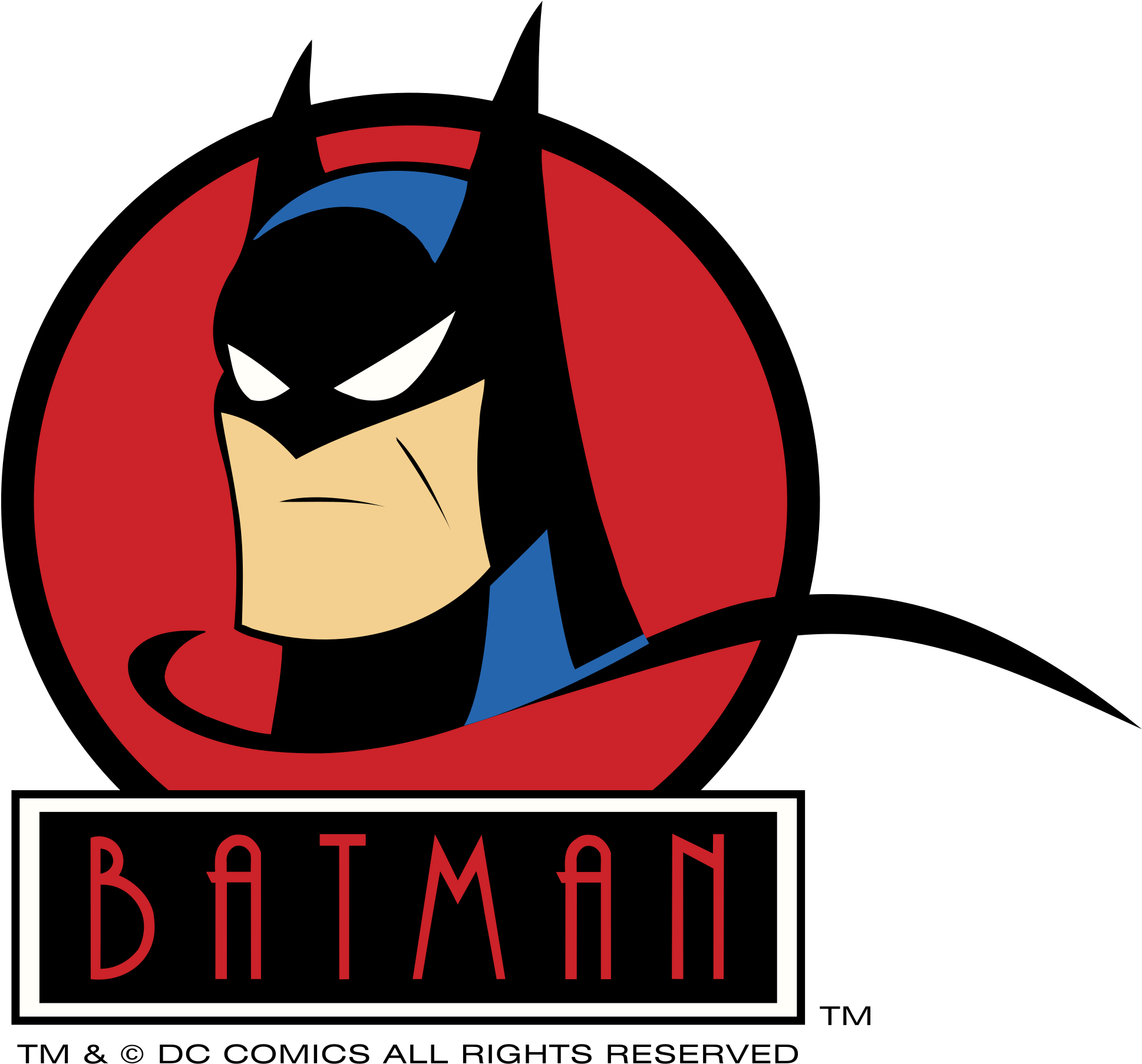 Batman Superman Logo Joker - Vintage Batman Patch (2400x2400)