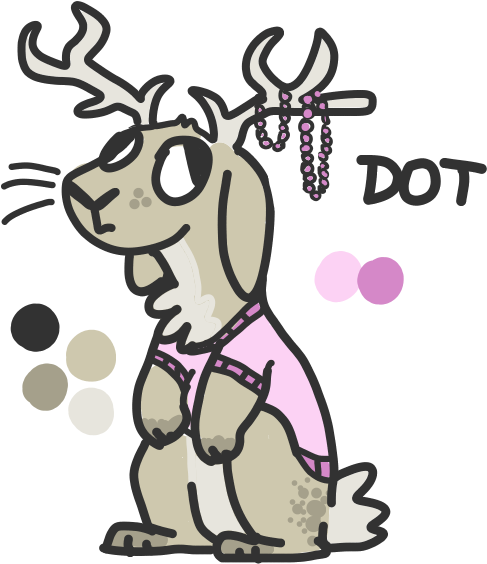 Jackalope Oc By Angelaandfortuna - Cartoon (700x600)