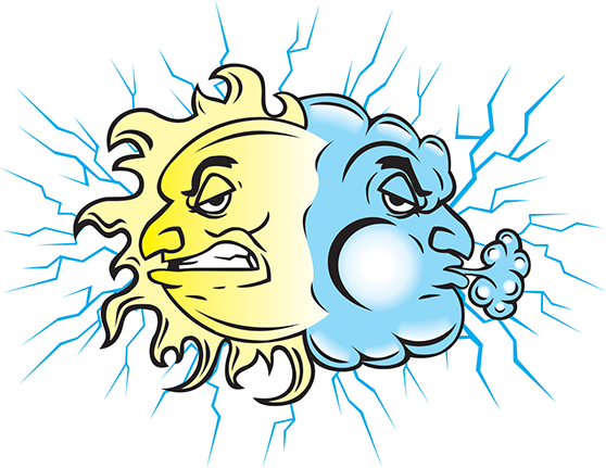 Hvac Logo For Shane's Services - Heating And Air Logo Art (558x431)