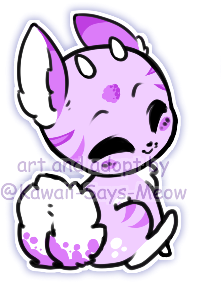 Closed [adopt] Purple Bumbleberry Themed Jackalope - Cartoon (786x1017)