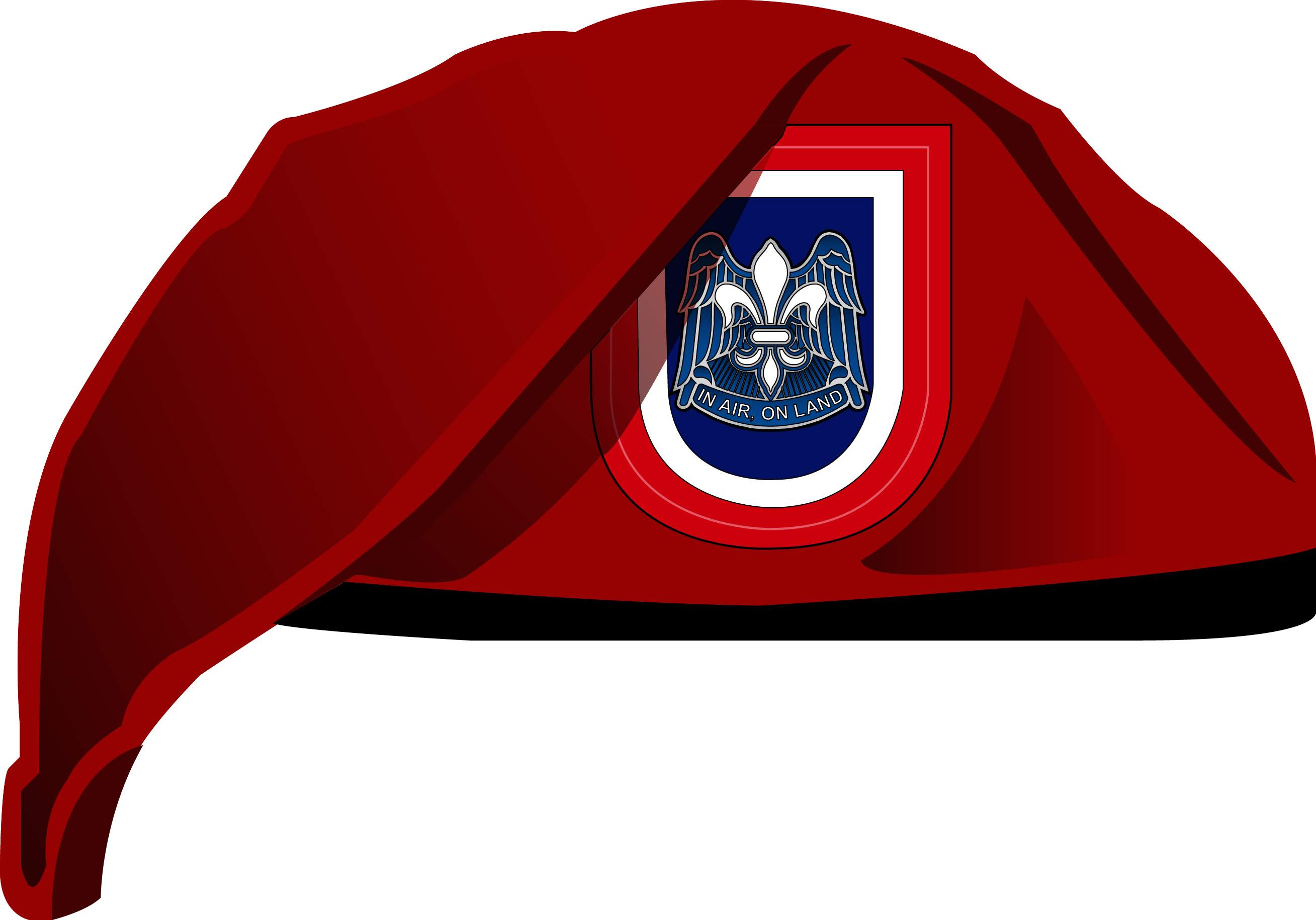 Jbraden37 3 0 Shaded Airborne Beret-crest And Flash - 82nd Airborne Beret Flash (2617x1830)