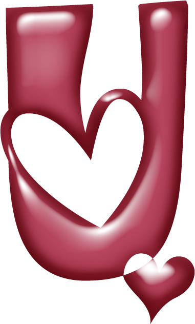 Alfabeto Muy Grande Con Corazones - Letras Lindas Con Corazones (381x632)