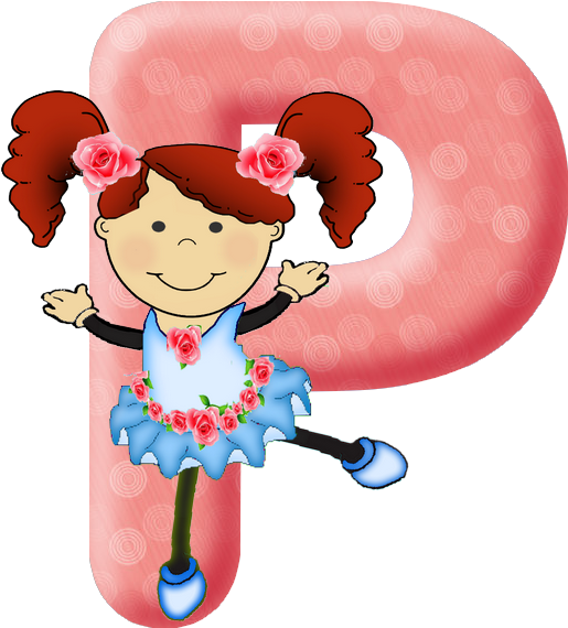 Alfabetos Em Png, Alfabetos Scraps, Alfabetos Para - Alfabeto Ballerina (600x600)