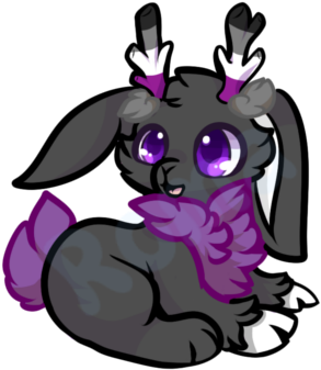 Romaji 17 2 Asexual Pride Jackalope By Romaji - Cartoon (347x350)