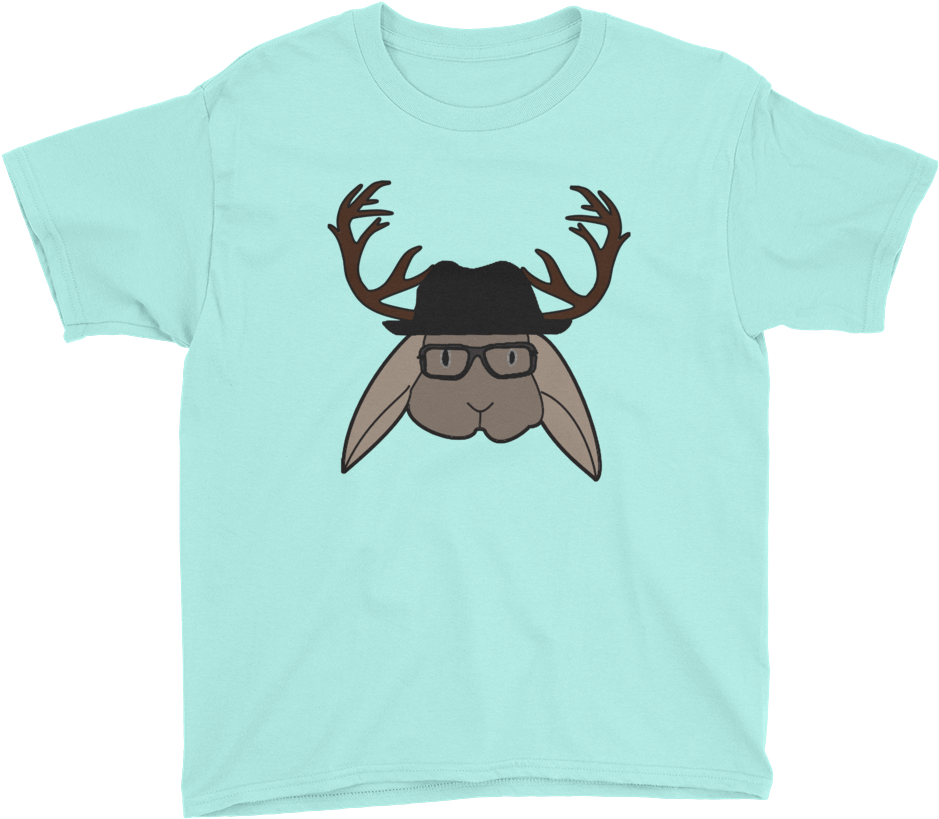 Angelo The Jackalope Youth Short Sleeve T-shirt - Dog Cat Paw Love Youth Short Sleeve T-shirt T Is Great (1000x1000)