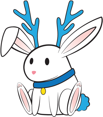 Squatch And His Pet Jackalope, Nugget - Cartoon (1000x647)