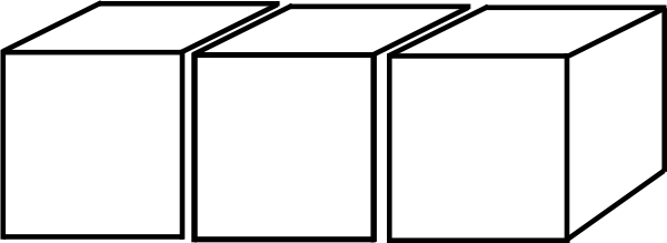 Clipart Black And White Squares (600x219)