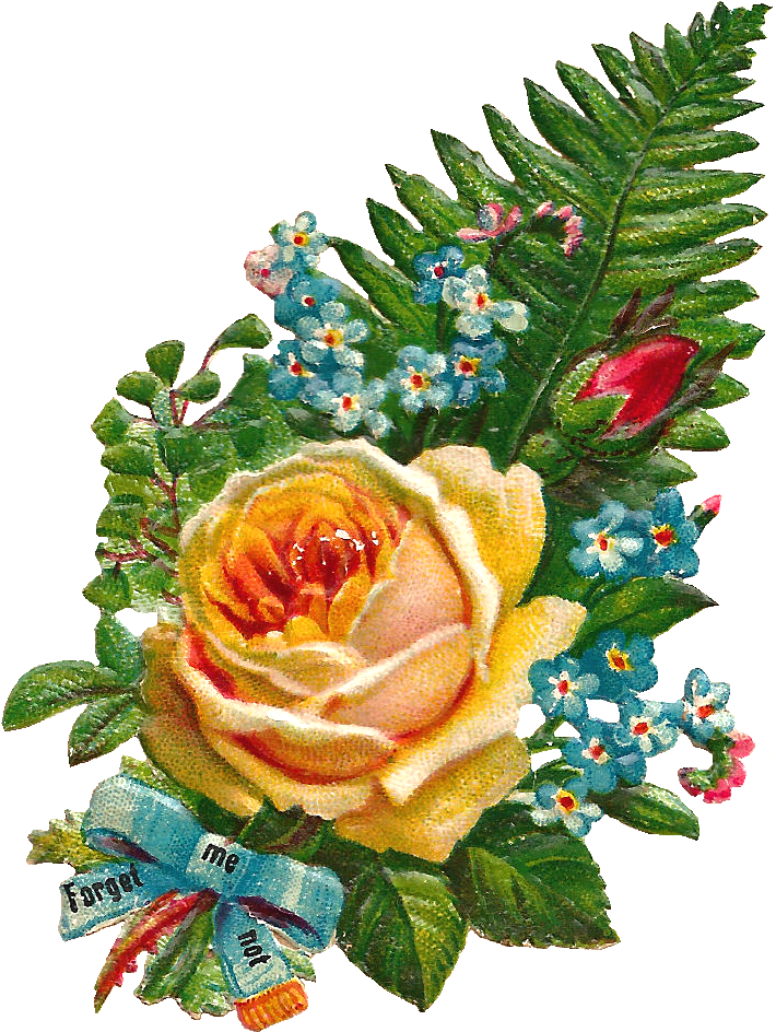 Yellow Rose Bouquet Flower Clipart - Flower Bouquet (1080x1275)