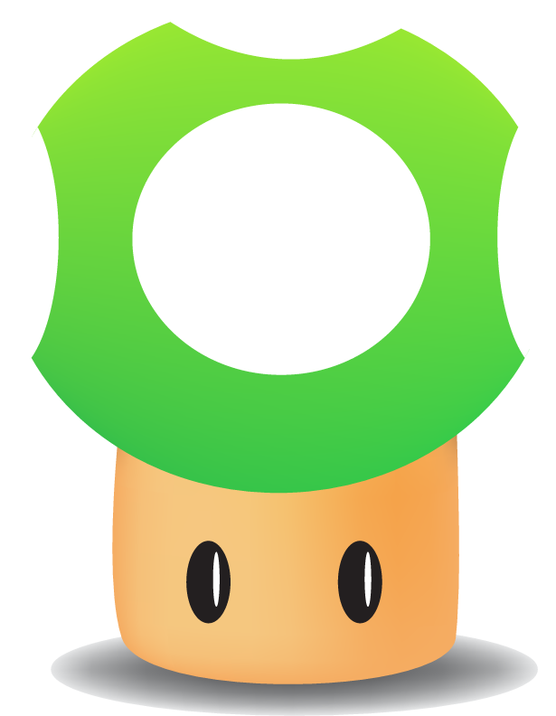Mario Green Mushroom By Theluuk On Deviantart Mario - Portrait Of A Man (615x792)