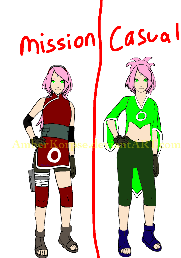 Adult Sakura Haruno Outfits - Cartoon (774x1032)