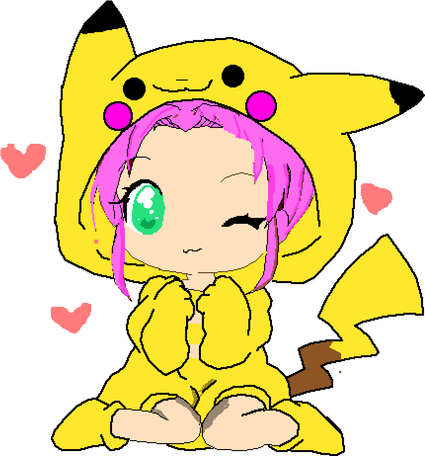 Sakura Haruno In Pikachu Hoody - Cartoon (1000x1000)