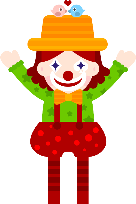 Clown Pierrot April Fools Day - Cartoon (470x705)