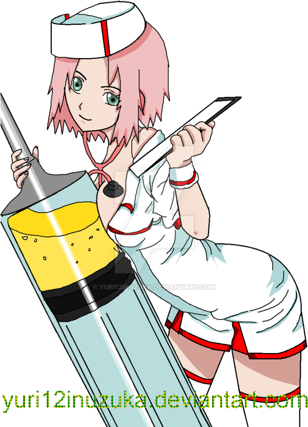 Sakura Nurse By Yuri12inuzuka - Sakura Haruno (600x846)