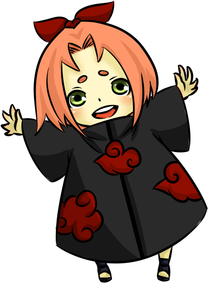 Chibi Sakura By Blackxxcherry - Sakura Haruno Chibi Fanfiction (828x966)