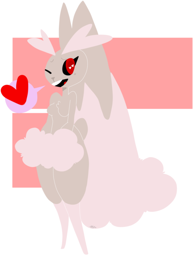 Sakura The Shiny Lopunny By Peachtarts - Cartoon (894x894)