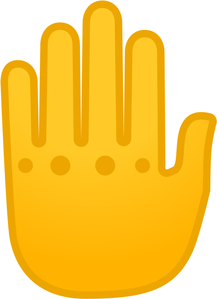 Raised Back Of Hand Icon - Noto Fonts (1024x1024)