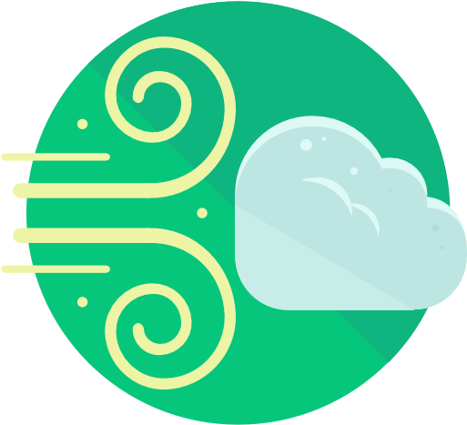 Wind Free Icon - Strong Wind Icon Png (512x512)