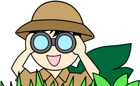 Jungle Fever- Summer Social Skills Program - Explorer With Binoculars Clipart (616x346)
