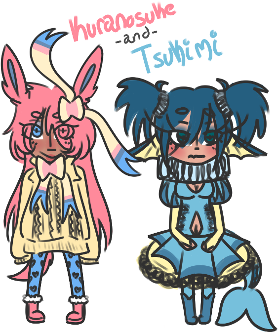 Kuranosuke And Tsukimi By Sakuracila - Deviantart (580x678)