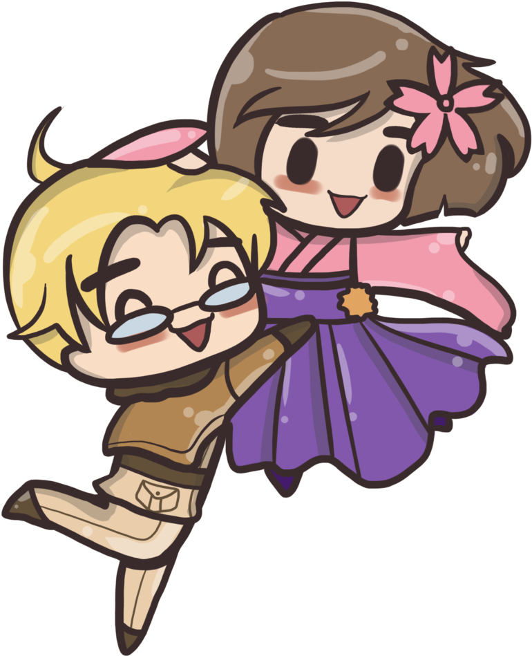 Alfred X Sakura By Ninjali8ht - Cartoon (817x977)