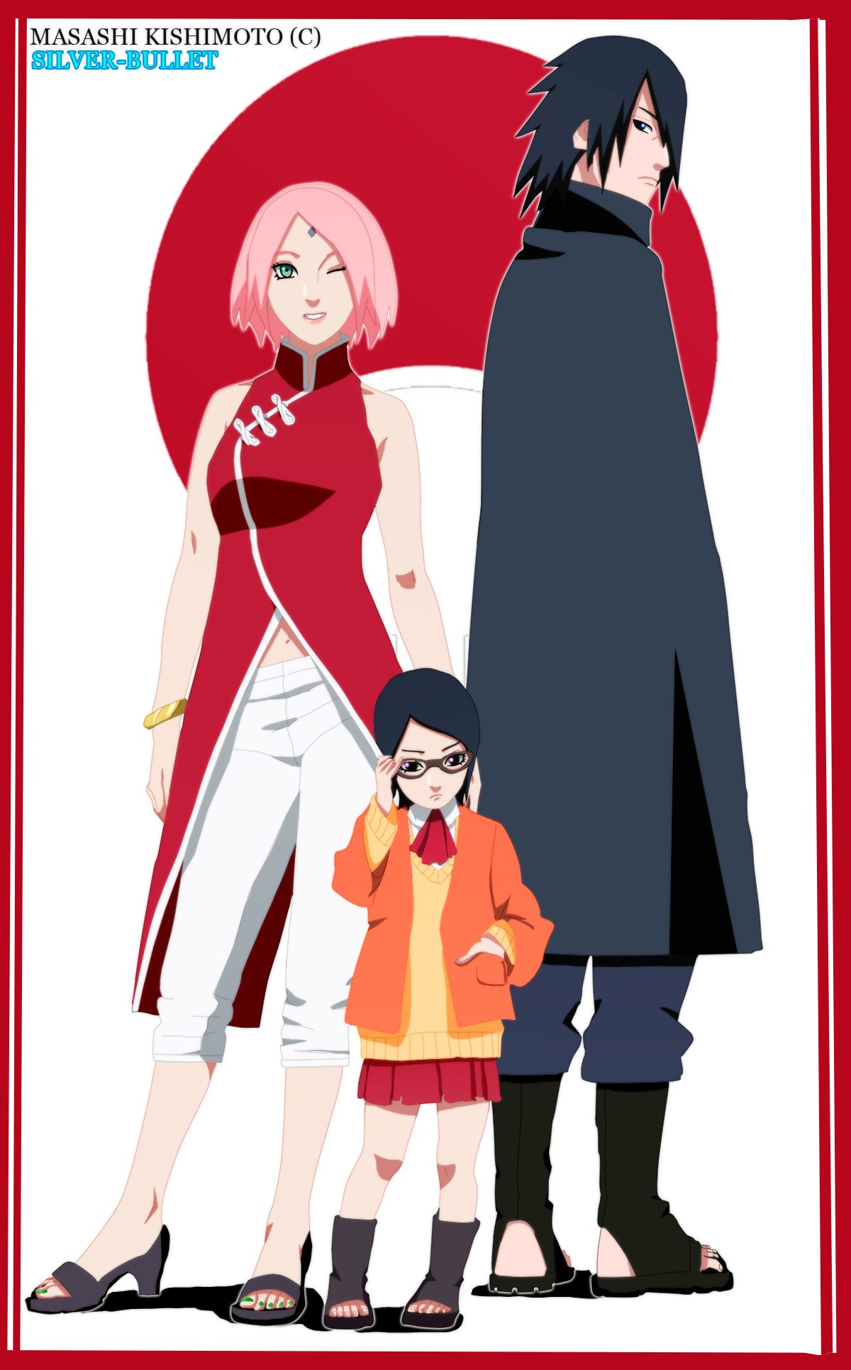Sasuke's Family By Rmizukaze Sasuke's Family By Rmizukaze - Naruto Book Of Thunder (1200x1930)