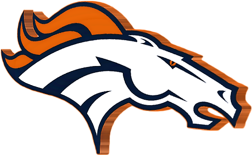 Denverbroncos 3d Logo - Denver Broncos Crochet Graph Pattern (574x390)