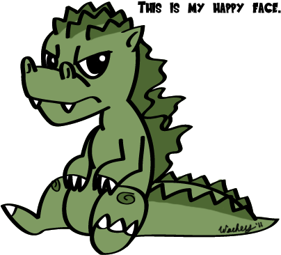 Godzilla Chibi By Wachey - Baby Godzilla Cartoons (640x480)