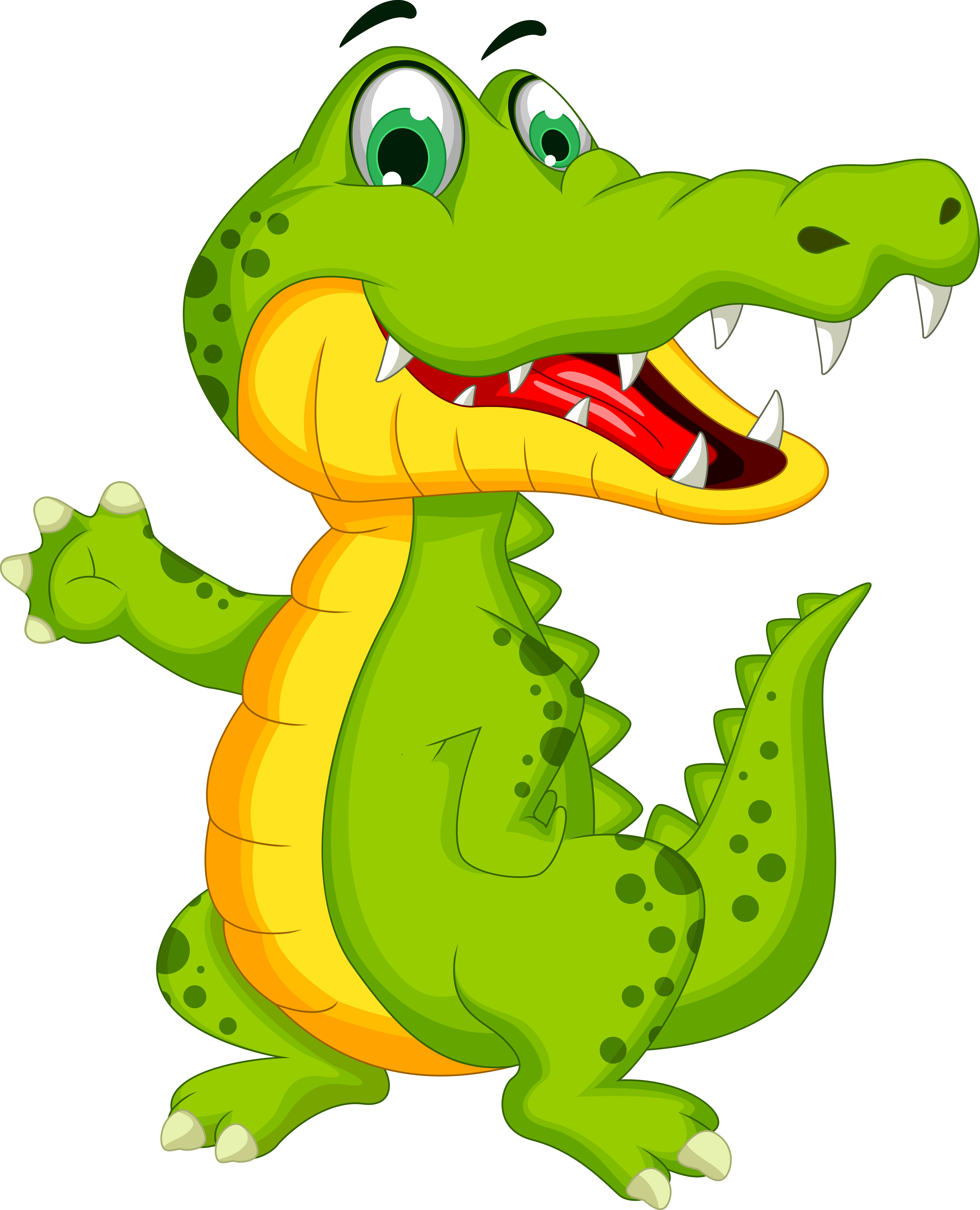 Crocodile Alligator Cartoon Illustration - Alligator Cartoon (4066x5021)