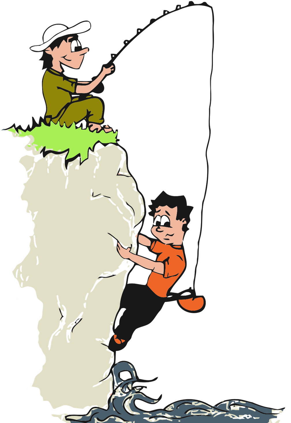 Download This Climbing Vector Design For Your T-shirt - Cartoon (1140x1600)