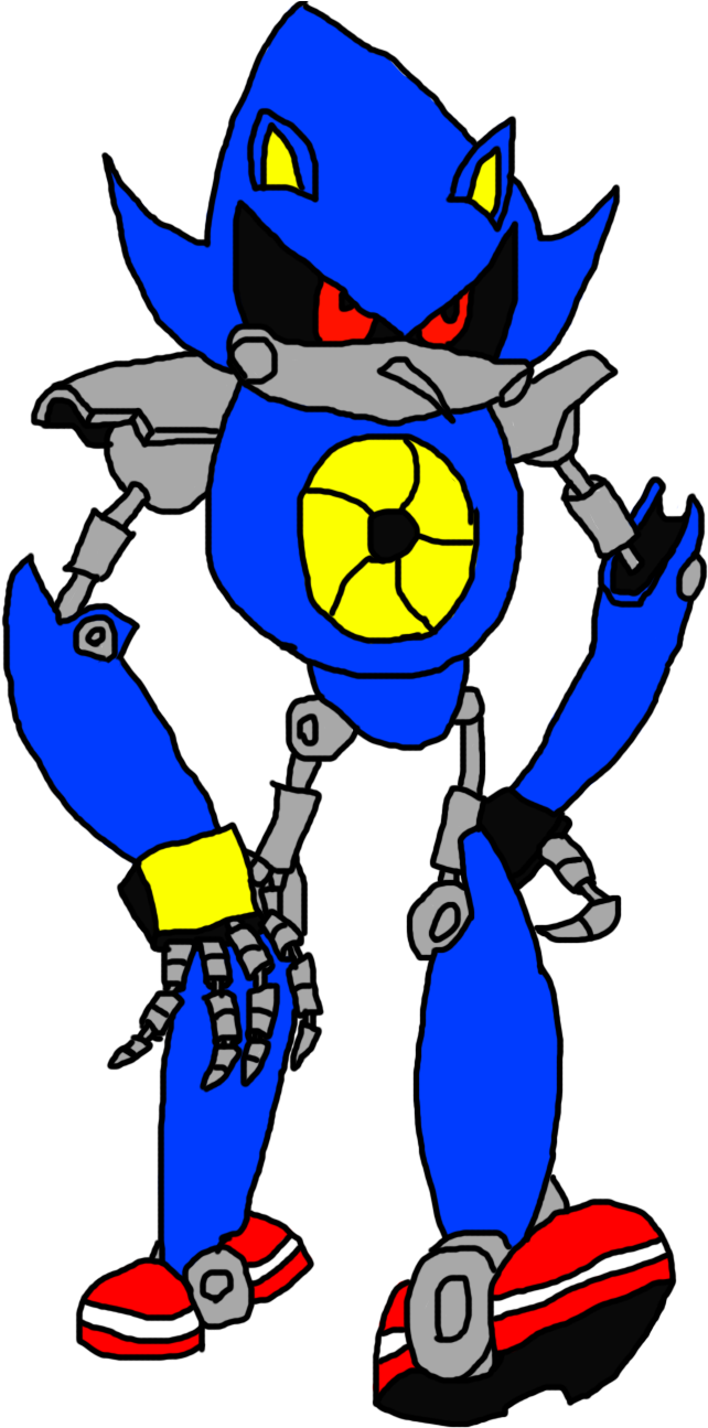 Time For That Metal Doppelganger Of The Fast Hedgehog - Cartoon (858x1446)